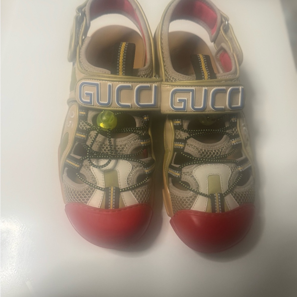 Gucci  Red and Beige Sandals Sneaker